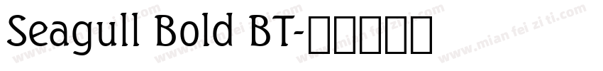 Seagull Bold BT字体转换